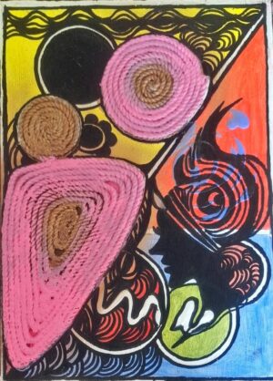 Wild dance of colors and shapes